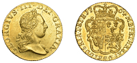 George III (1760-1820), Pre-1816 issues, Half-Guinea, 1764, second bust right, rev. crowned shield of arms (EGC 801;...