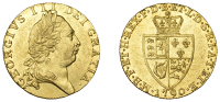 George III (1760-1820), Pre-1816 issues, Guinea, 1790, fifth bust right, rev. crowned, spade-shaped shield of arms...