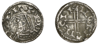 Edward the Confessor (1042-1066), Penny, Small Flan type, Thetford, Leofwine, ilofpine on de (?), 0.95g/10h (Freeman...