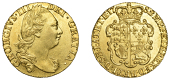George III (1760-1820), Pre-1816 issues, Guinea, 1782, fourth bust right, rev. crowned shield of arms (EGC 702; MCE...