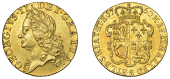 George II (1727-1760), Guinea, 1760, old head left, rev. crowned shield of arms (Schneider 594; EGC 624; S 3680)....