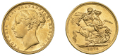 Australia, Victoria, Sovereign, 1875m, St. George rev., Melbourne (Hill 97; S 3857). Lustrous, extremely fine	...