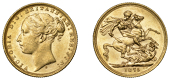 Australia, Victoria, Sovereign, 1875s, St. George rev., Sydney (Hill 114; S 3857). Lustrous, extremely fine	 £600-£700