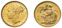 Australia, Victoria, Sovereign, 1873m, St. George rev., Melbourne (Hill 95; S 3857). Extremely fine	 £600-£700