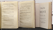 Leigh, E., A Diatribe of Mony or Coyn, London, 1671, the Tercentenary edition for Seaby, 1971, 45pp (cf. Manville...