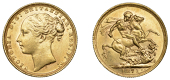Australia, Victoria, Sovereign, 1871s, St. George rev., Sydney (Hill 110A; S 3858A). Extremely fine	 £600-£700