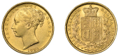 Australia, Victoria, Sovereign, 1884s, shield rev., Sydney (Hill 80; S 3855B). About extremely fine [Graded by NGC...