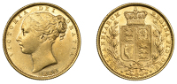 Australia, Victoria, Sovereign, 1882s, shield rev., Sydney (Hill 78; S 3855B). Almost extremely fine	 £600-£700
