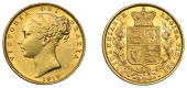 Australia, Victoria, Sovereign, 1879s, shield rev., Sydney (Hill 75; S 3855B). Lustrous, about extremely fine...