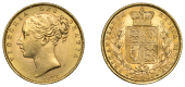 Victoria (1837-1901), Sovereign, 1872, shield rev., die no. 108 (Hill 56; S 3853B). Lustrous, good extremely fine...