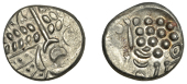 British Iron Age, DUROTRIGES, Uninscribed issues, ‘white gold’ Stater, Cranborne Chase type, disjointed head of...