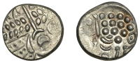 British Iron Age, DUROTRIGES, Uninscribed issues, ‘white gold’ Stater, Cranborne Chase type, disjointed head of...