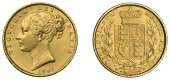 Victoria (1837-1901), Sovereign, 1863, die no. 8 (Bentley 437, this coin; Hill 48; S 3853). Almost extremely fine...