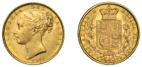Australia, Victoria, Sovereign, 1871s, shield rev., Sydney (Hill 69; S 3855A). Almost extremely fine	 £600-£700
