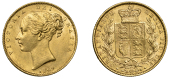 Victoria (1837-1901), Sovereign, 1869, die no. 11 (Hill 53; S 3853). Lustrous, extremely fine [Graded by NGC as MS...