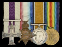 A fine Great War 1915 ‘Second Battle of Ypres’ M.C. group of four awarded to Second Lieutenant, later Captain...