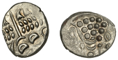 British Iron Age, DUROTRIGES, Uninscribed issues, ‘white gold’ Stater, Cranborne Chase type, disjointed head of...