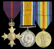 A Great War O.B.E. group of three awarded to Captain R. L. Way, Royal Navy

The Most Excellent Order of the...