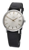 Omega. A stainless steel wristwatch with date, Ref. 132.019, circa 1966.
Movement: cal. 611, manual winding. 17...