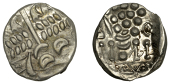 British Iron Age, DUROTRIGES, Uninscribed issues, ‘white gold’ Stater, Spread Tail type, disjointed head of...