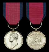 The Waterloo medal awarded to Private Thomas Anderson, 2nd Dragoons (Scots Greys) who served with the ‘Union...