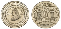 Commencement of a New Century, 1901, a copper-nickel medal by the Kings Norton Metal Company Ltd, bust of Victoria...