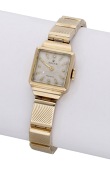 Rolex. A lady’s gold square bracelet watch, Precision, circa 1953.
Movement: cal. 180, manual winding, 17...
