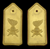 Italian Second War Officer’s Full Dress Epaulettes to an Engineer Regiment.
A very good pair of epaulettes, gilt...