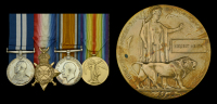 A fine Great War submariner’s D.S.M. group of four awarded to Acting Leading Stoker H. Heath, Royal Navy, who was...