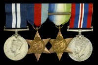 A fine Second War Coastal Forces D.S.M. group of four awarded to Acting Leading Stoker R. W. Muir, Royal Navy, who...