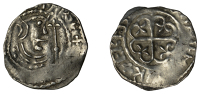 David I (1124-1153), Sterling, Period A [c. 1136-40], Edinburgh, Erembald, bust right holding sceptre, [dav]id rex+...