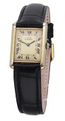 Must de Cartier. A lady’s gold plated rectangular wristwatch, Tank, circa 1980.
Movement: cal. 78-1, manual...