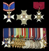 An impressive post-war ‘Flag Officer Royal Yachts’ K.C.V.O., C.B. and Second War Scharnhorst action D.S.C. group...