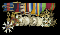 The unique and exceptional Great War C.M.G., Boer War C.I.E., Chin-Lushai 1889-90 Expedition D.S.O. group of eleven...