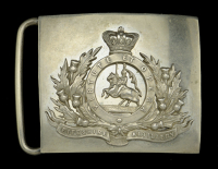 Fifeshire Artillery Officer’s Waist Belt Plate.
A good and scarce Victorian example upon a white metal plate,...
