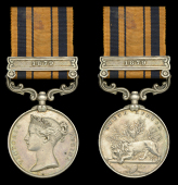 The South Africa 1877-79 medal awarded to Sapper J. McLaren, Royal Engineers, who was killed in action at...