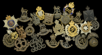 Assorted Officer’s Cap and Collar Badges.
A good selection including: Royal Horse Guards, King’s Crown, bronze;...