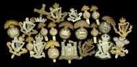 Assorted Irish Regimental Badges.
A good selection including: 6th (Inniskilling) Dragoon Guards; 8th (Royal Irish)...