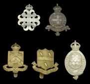 Assorted Officer Training Corps and Cadet Forces Cap Badges.
A good selection of examples including: Downside...