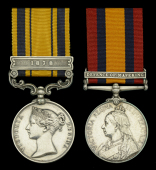 The campaign pair awarded to Fort Commander H. H. Bradley, Mafeking Town Guard, late Griqualand West Light Infantry,...