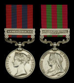 The campaign pair awarded to Colonel M. C. B. Forestier-Walker, King’s Royal Rifle Corps, who commanded the troops...