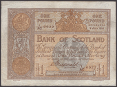 Bank of Scotland, £1, 2 July 1914, serial number 1/AC 0022, Macdonald signature, free from any graffiti or...