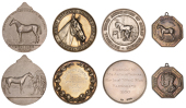 Great National Horse show, Crystal Palace, 1900, a silver award medal, horse head right, rev. named (Champion...