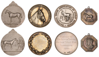 Great National Horse show, Crystal Palace, 1900, a silver award medal, horse head right, rev. named (Champion...