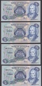Bank of Scotland, £5 (8), 20 June 1990, serial numbers EA 149941 and EJ 999993, 6 November 1991, serial numbers EK...