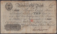 Andover Old Bank, for Joseph William & Robert Wakeford, £10, 28 May 1825, serial number 1498, cut and rejoined,...