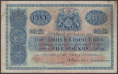 British Linen Bank, £5, 16 January 1926, serial number X/4 19/404, manuscript signatures on behalf of both the...