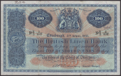 British Linen Bank, £100, 5 April 1951, serial number R/3 2/492, Anderson signature, graffiti, a presentable fine,...