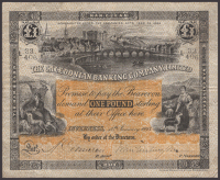 The Caledonian Banking Company Limited, £1, 15 January 1895, serial number L 33/406, two manuscript signatures,...