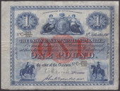 Union Bank of Scotland, £1, 9 September 1910, serial number C 283/536, printed Alexander signature, and one other...
